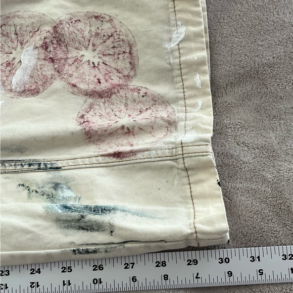 PacSun Retro Painted Baggy Cargo Pants Womens Size M Streetwear Utility Grunge - Picture 13 of 13